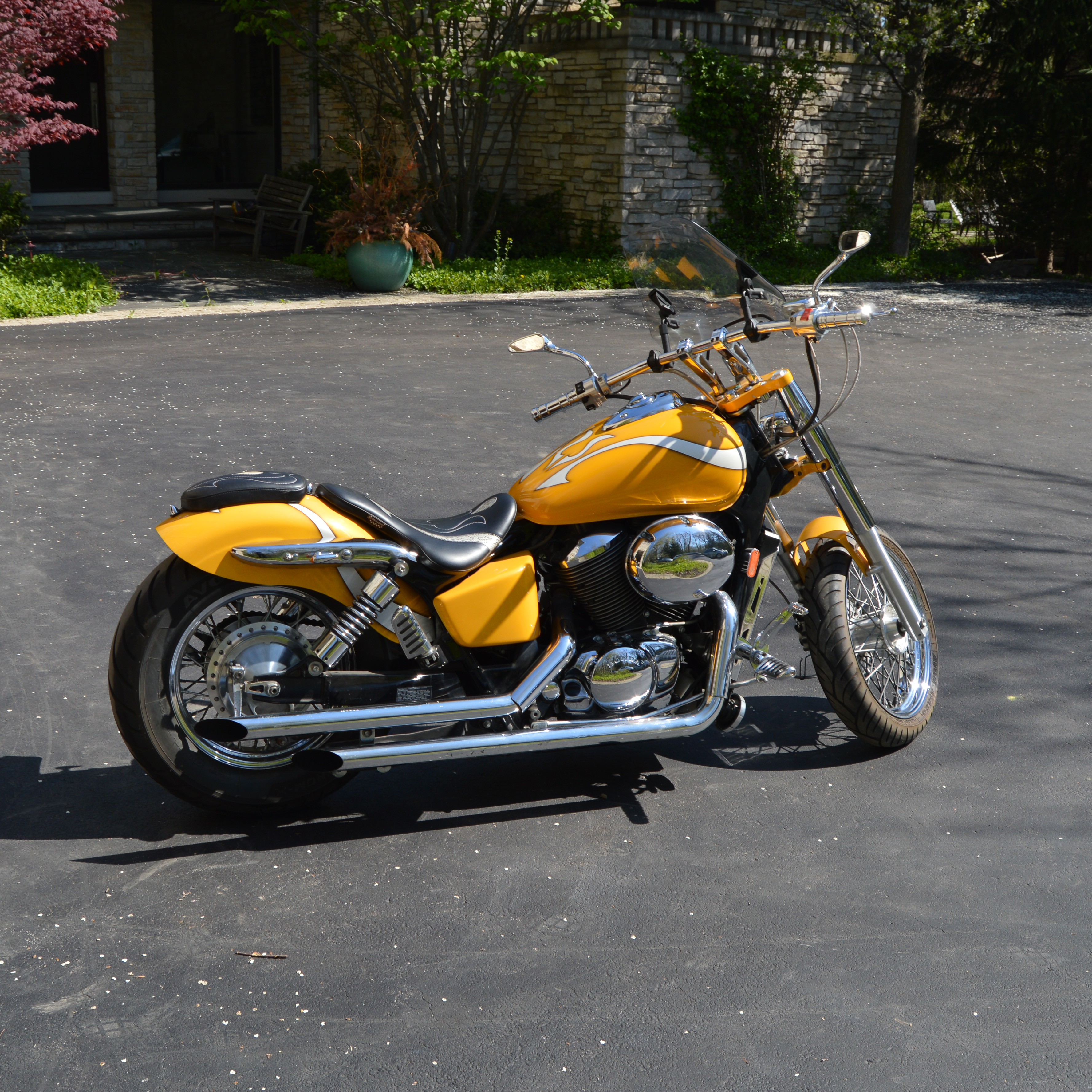 Customized 1999 Honda Shadow ACE 750 Motorcycle