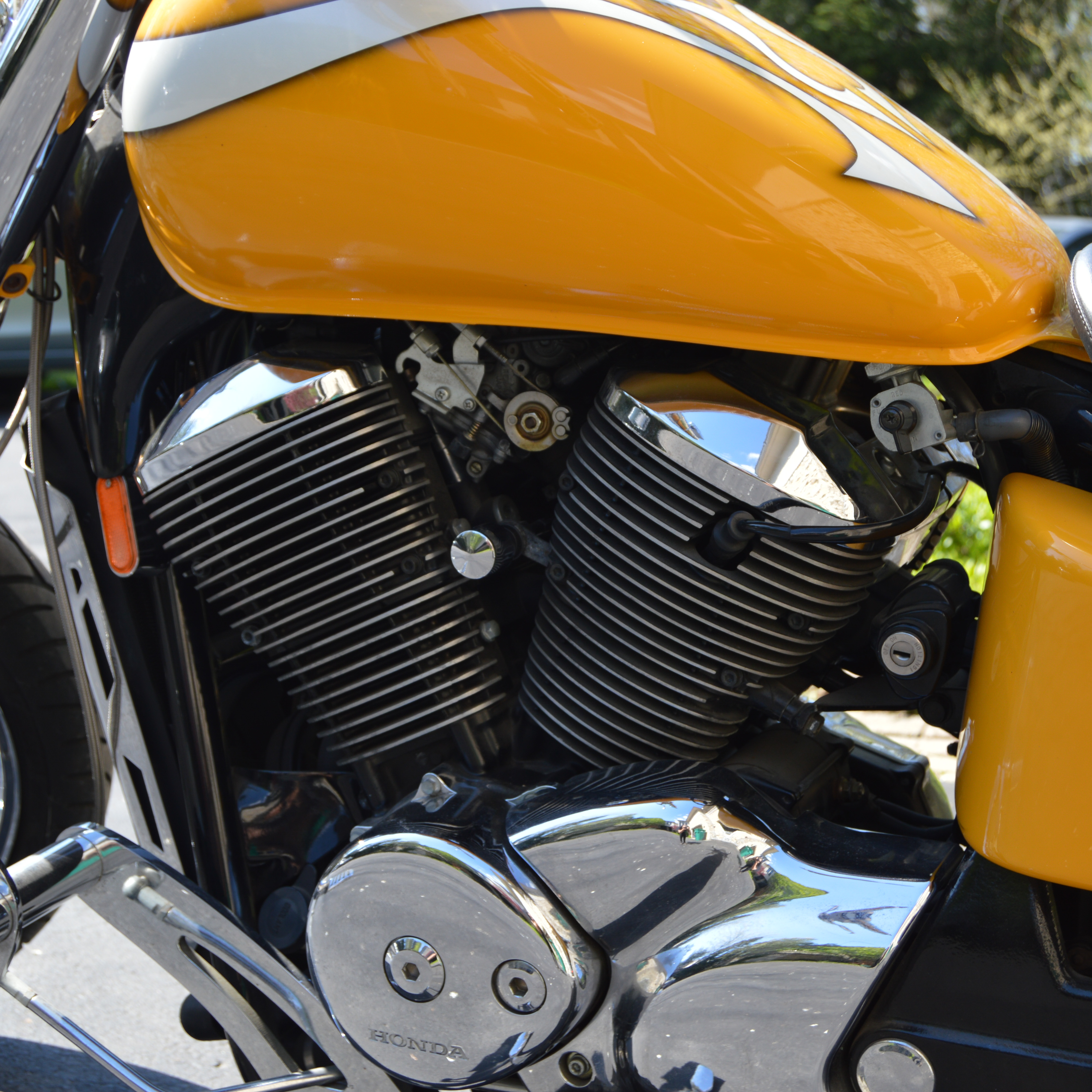 Customized 1999 Honda Shadow ACE 750 Motorcycle