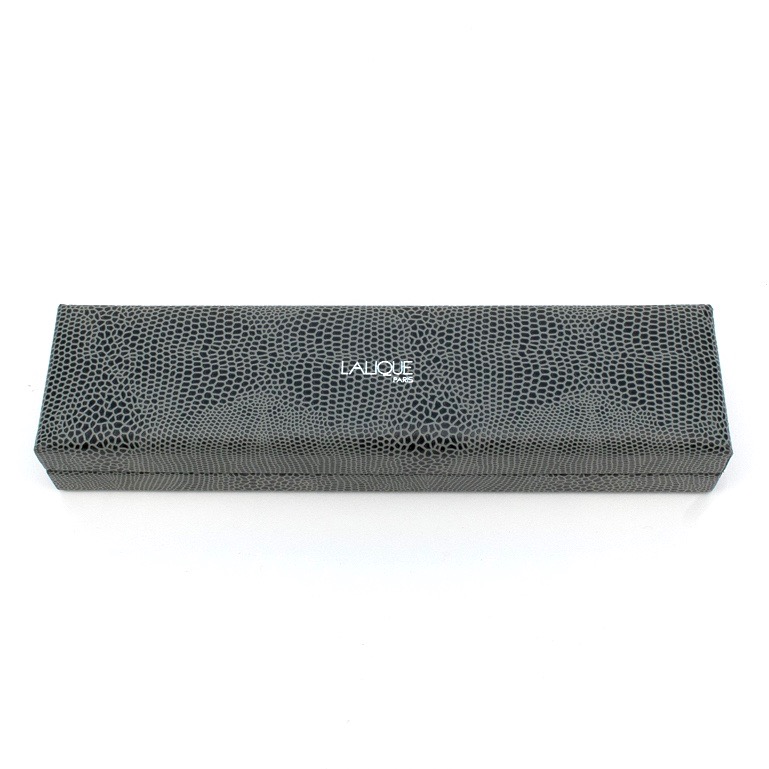 Lalique Gold Tone Frosted Link Bracelet