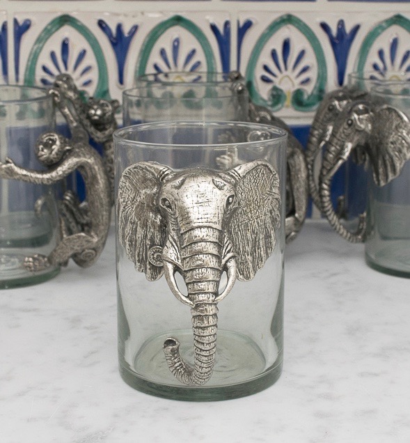 Safari Style Glass Mugs