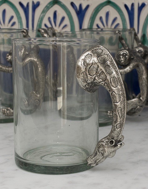 Safari Style Glass Mugs