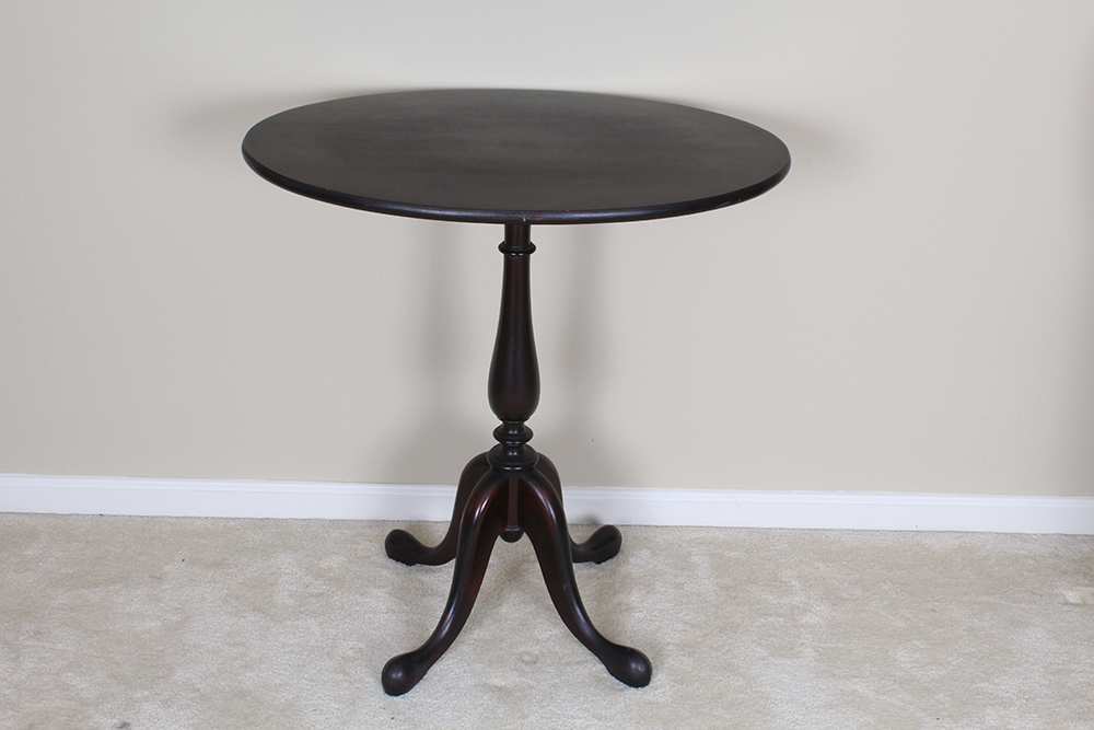 Espresso Stained Flip-Top Side Table