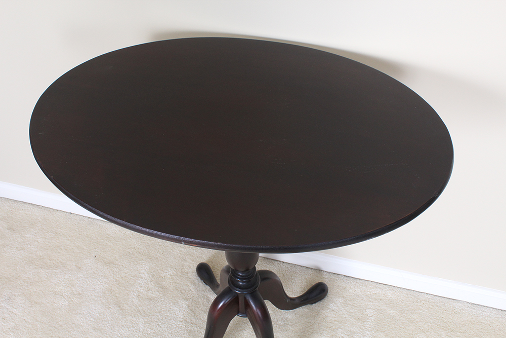 Espresso Stained Flip-Top Side Table