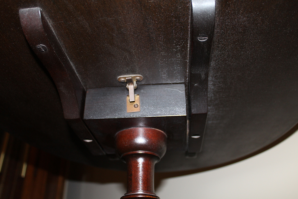 Espresso Stained Flip-Top Side Table