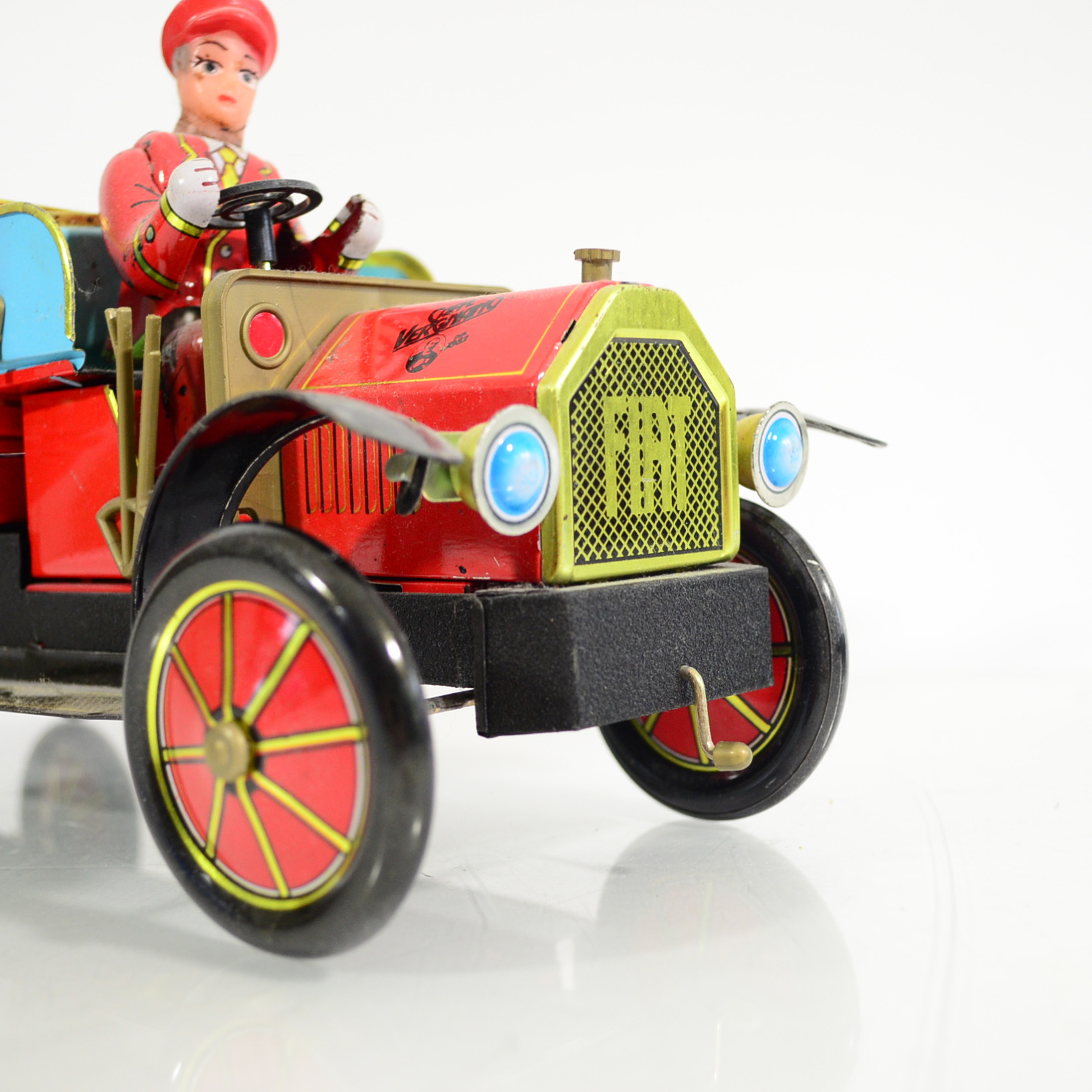 Vintage Fiat Tin Truck Premiata Ditta Transporta Caffe Vergnano