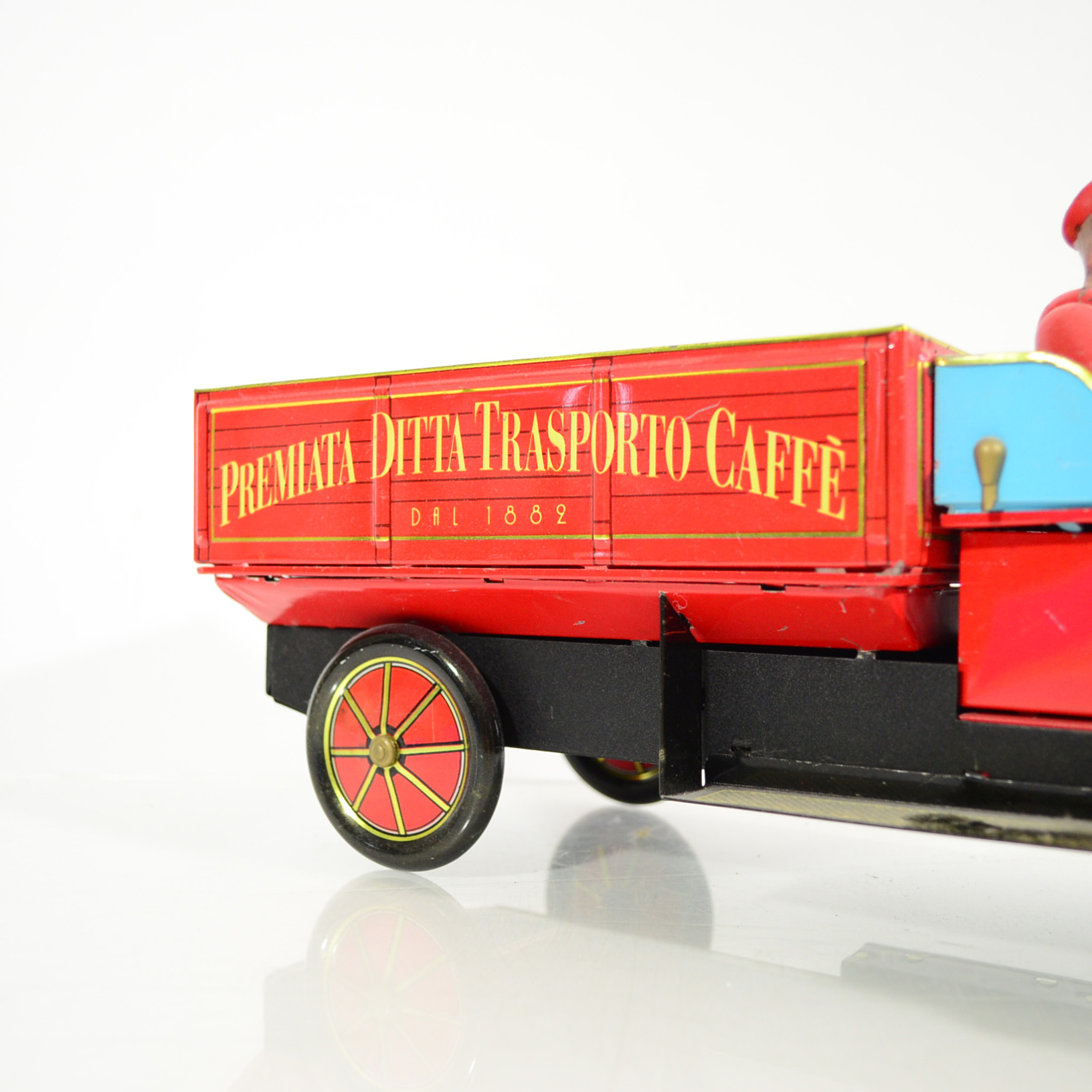 Vintage Fiat Tin Truck Premiata Ditta Transporta Caffe Vergnano