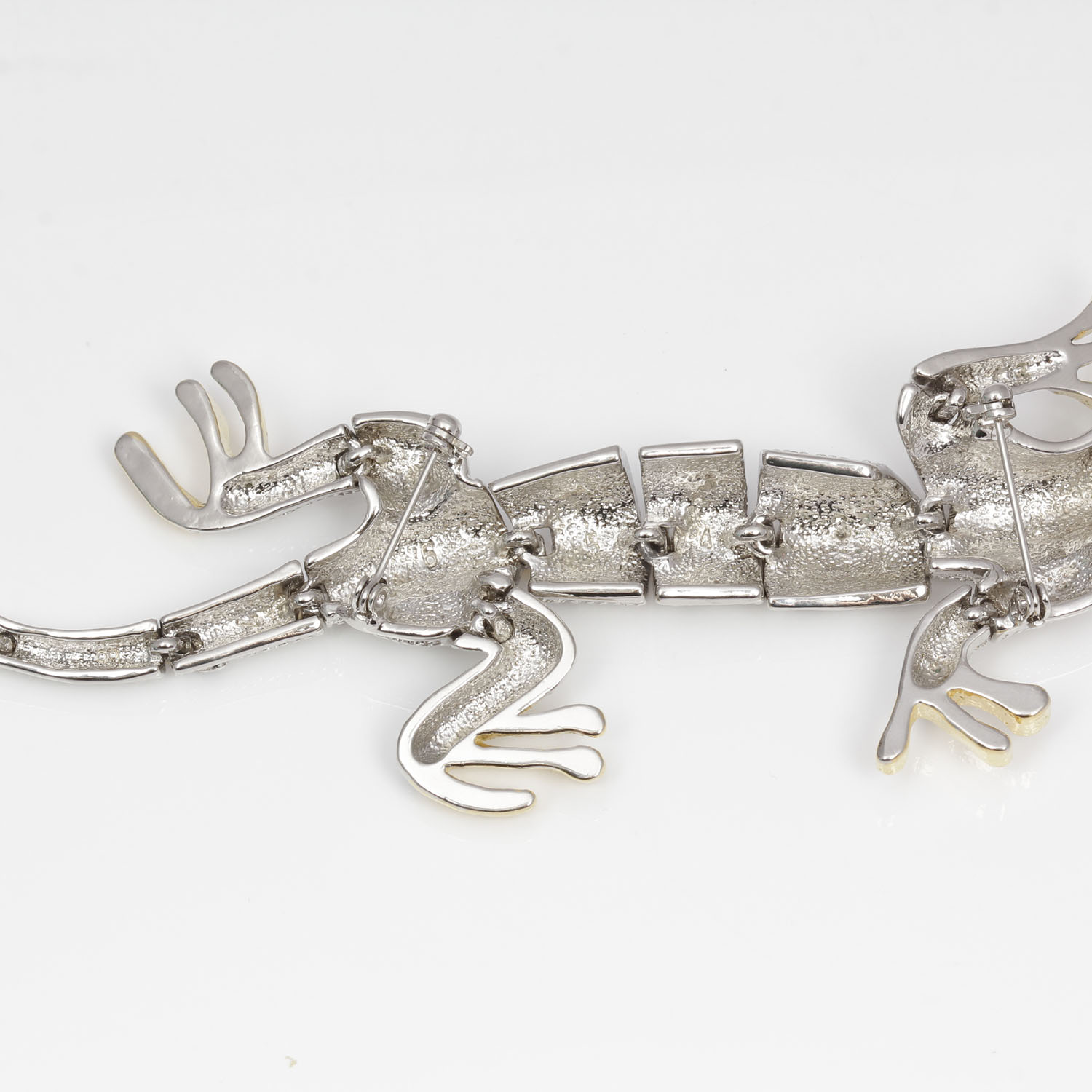 Large Vintage Segmented Chameleon Brooch