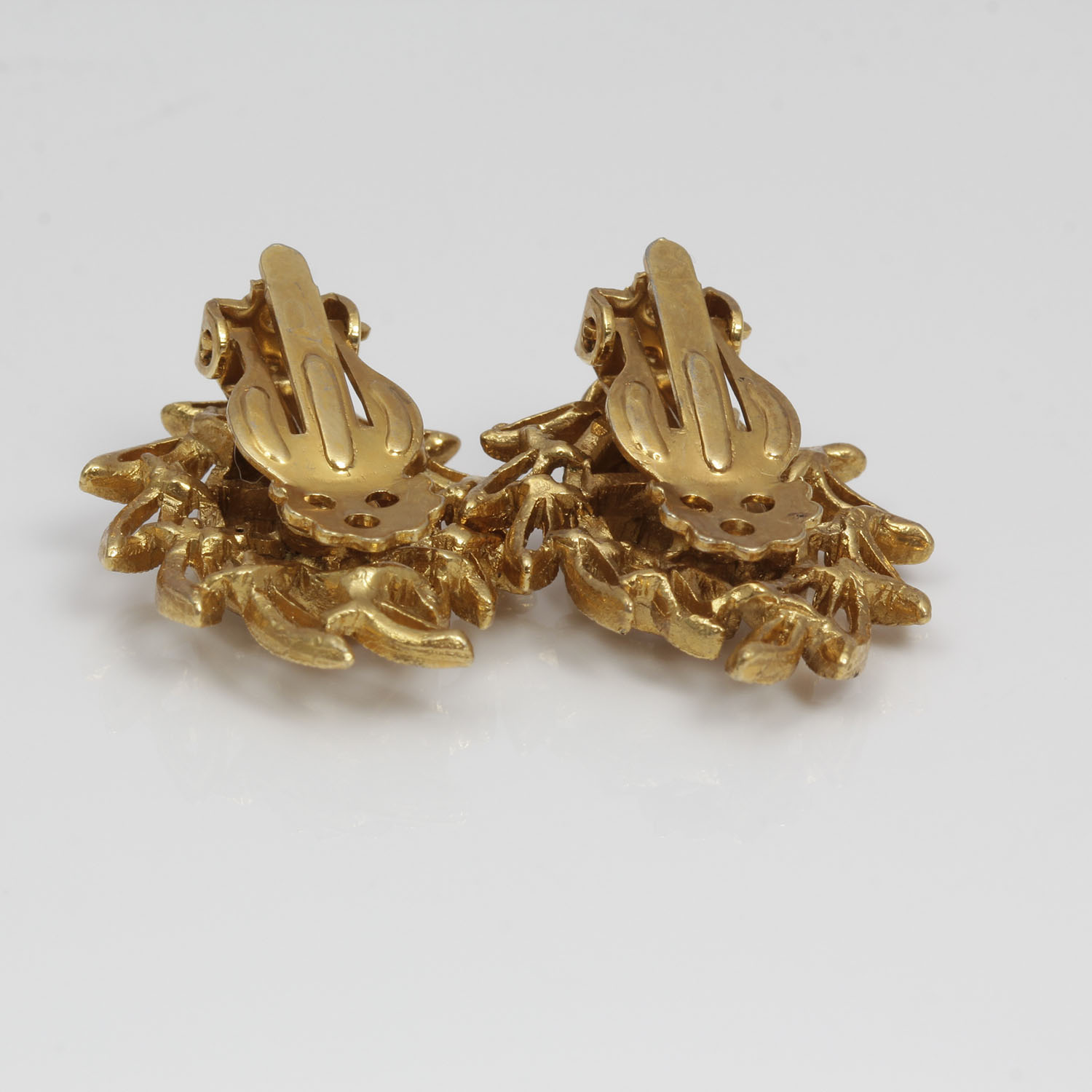 Rhinestone Brooch and Earring Set