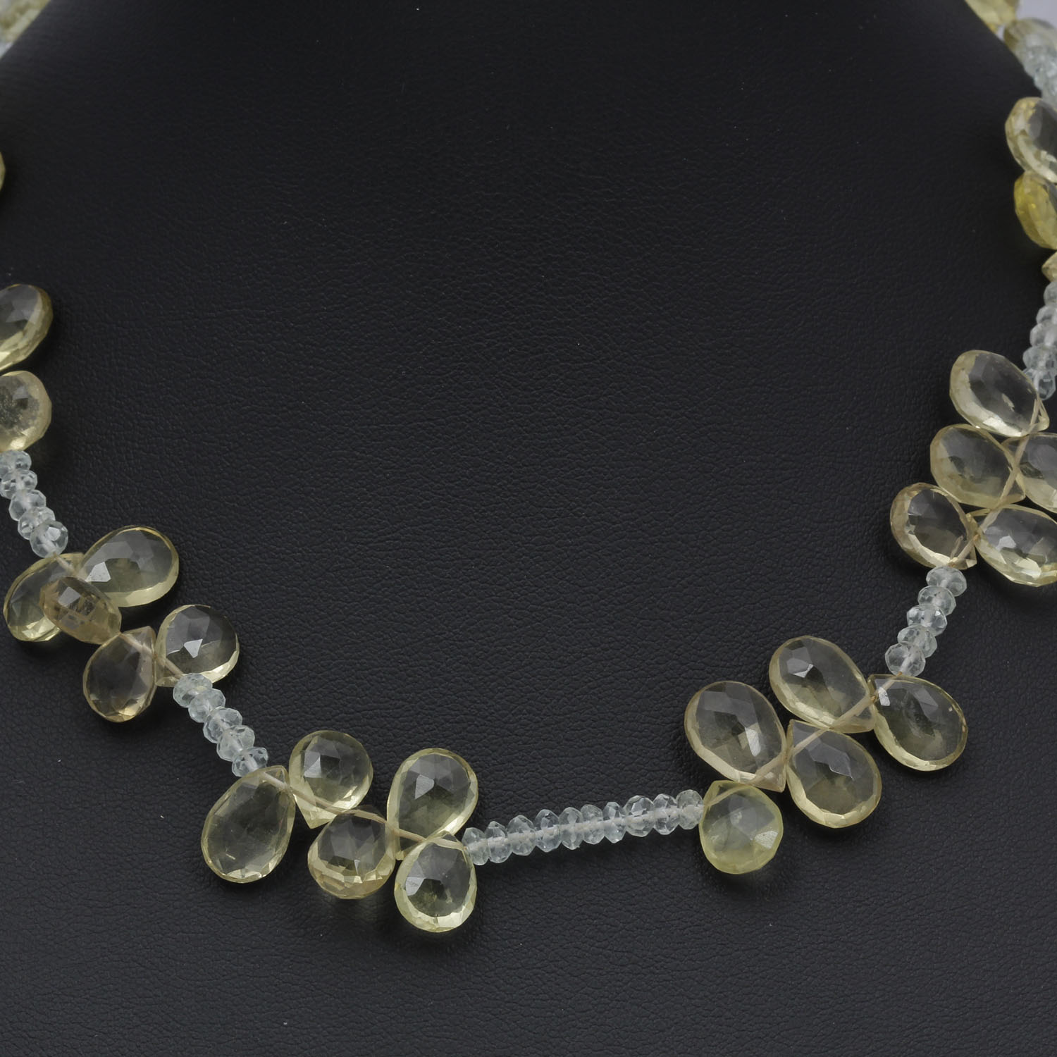 VIntage Citron Crystal Bead Necklace
