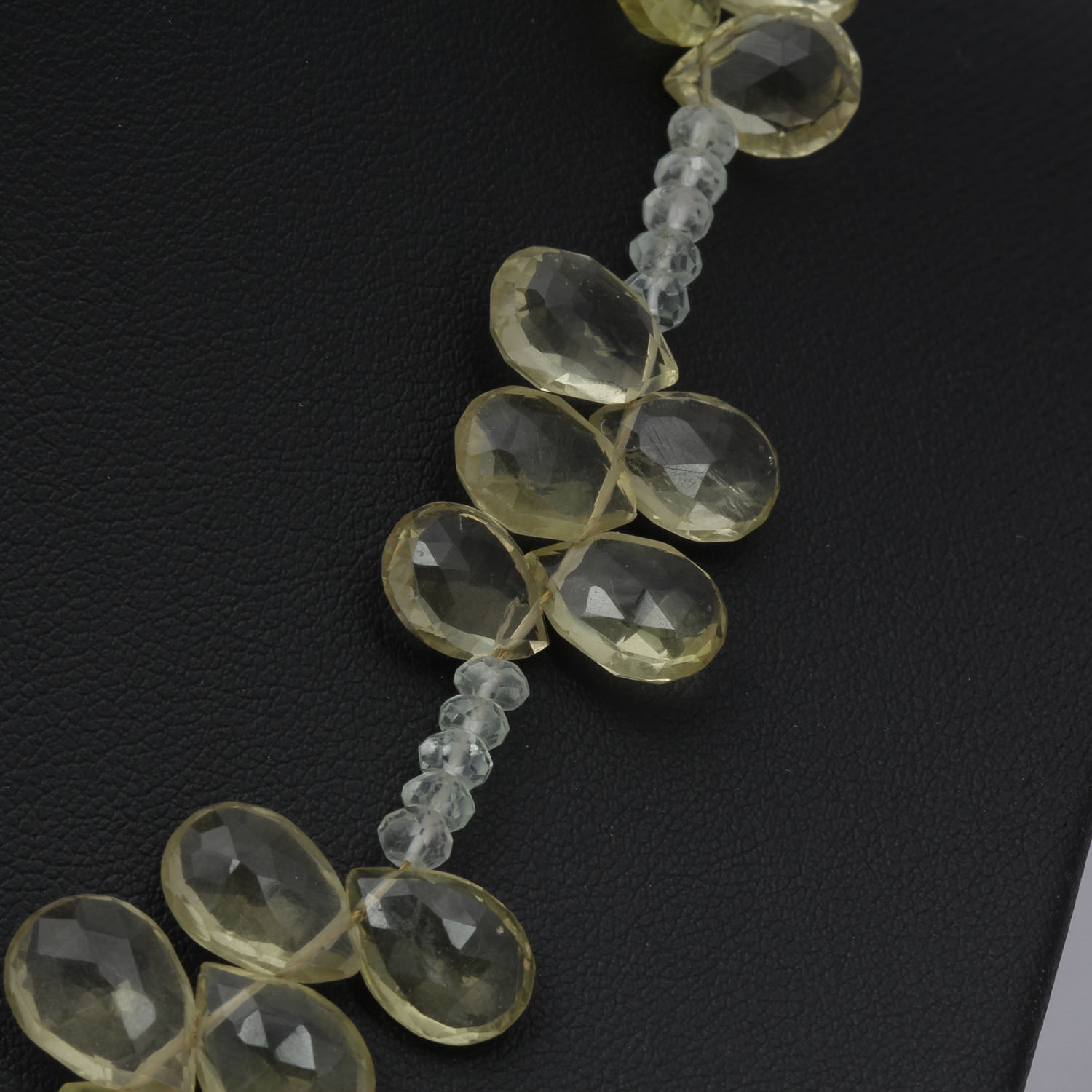 VIntage Citron Crystal Bead Necklace