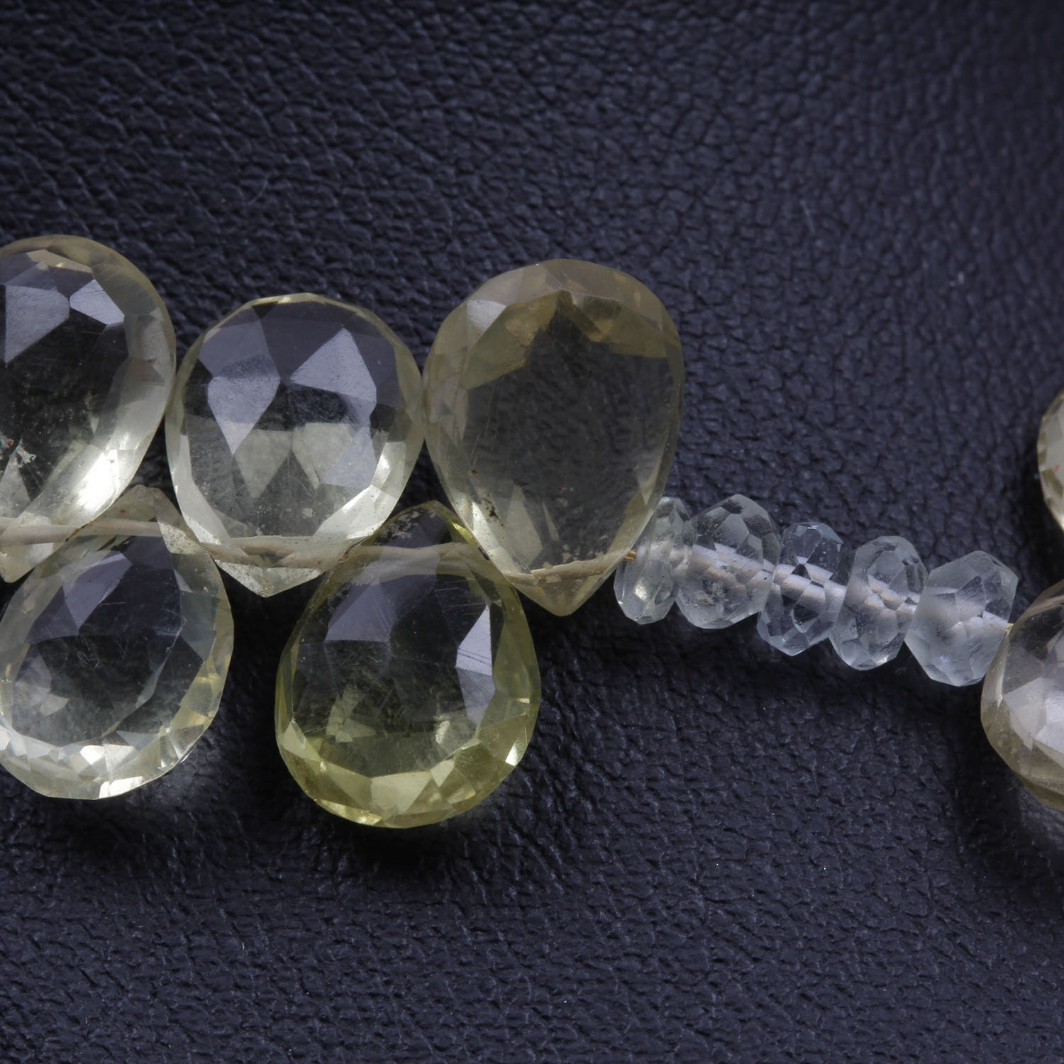 VIntage Citron Crystal Bead Necklace