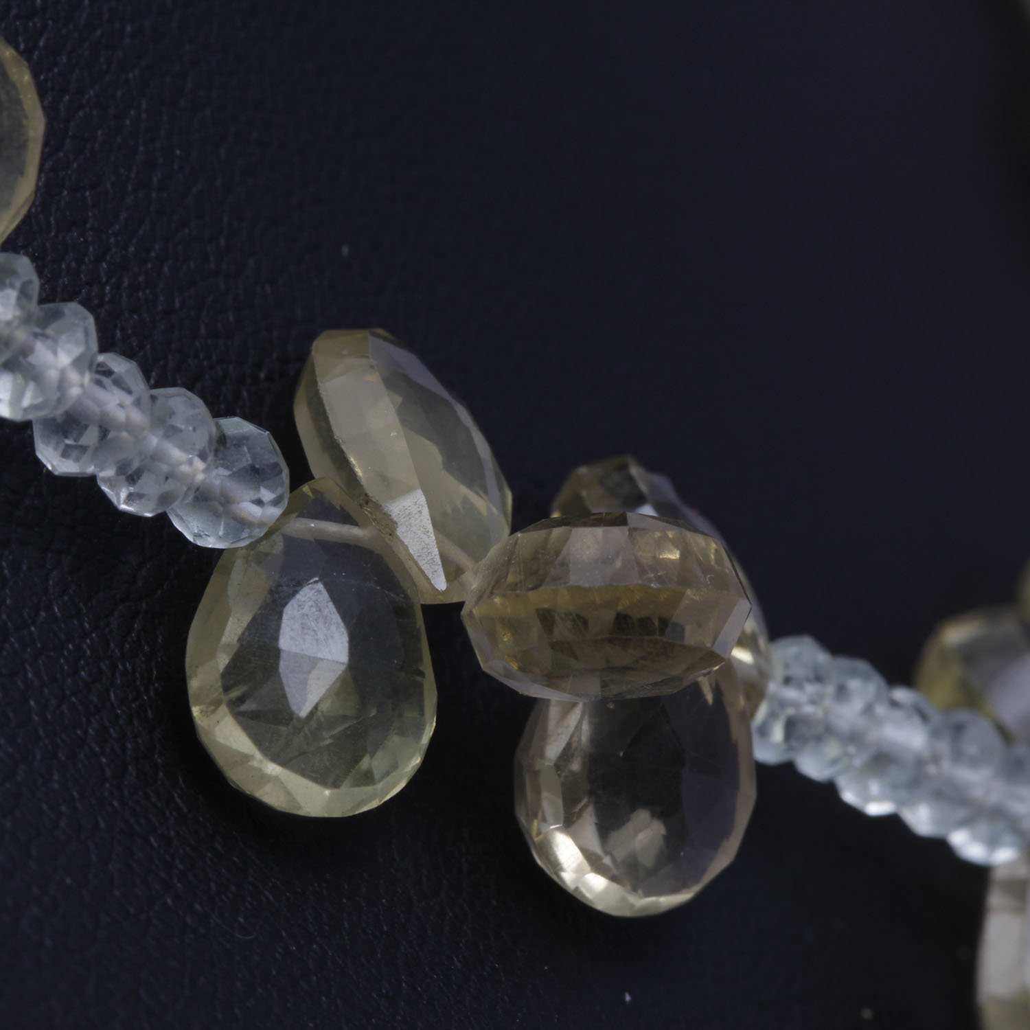 VIntage Citron Crystal Bead Necklace