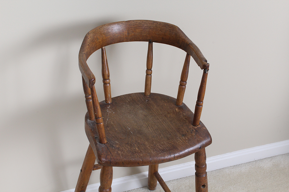 Antique Oak High Chair