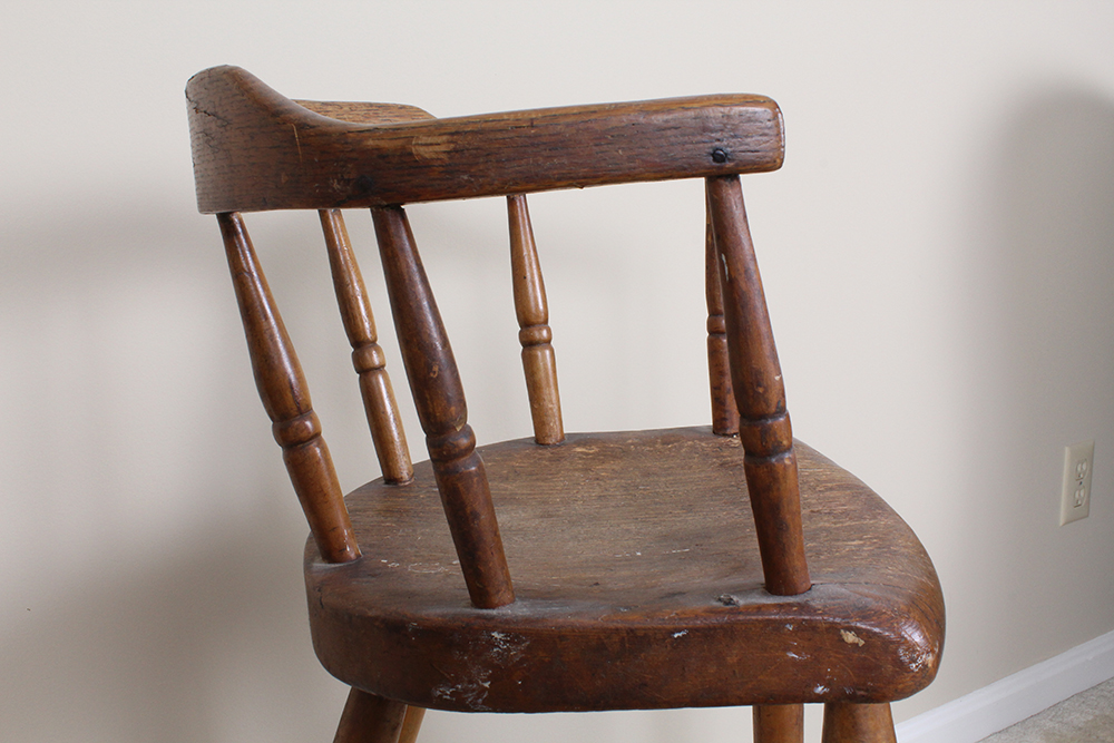 Antique Oak High Chair