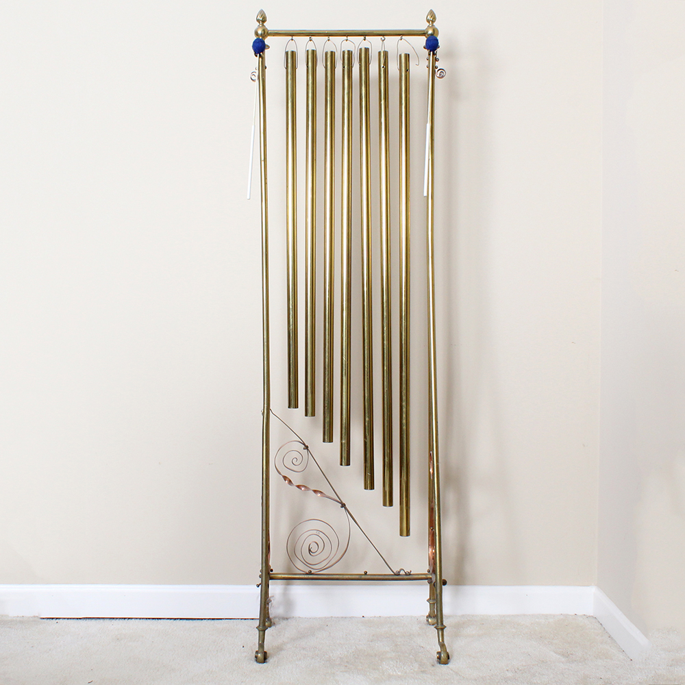 Harrington's Tubular Bells on a Brass and Copper Stand