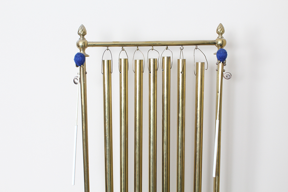 Harrington's Tubular Bells on a Brass and Copper Stand