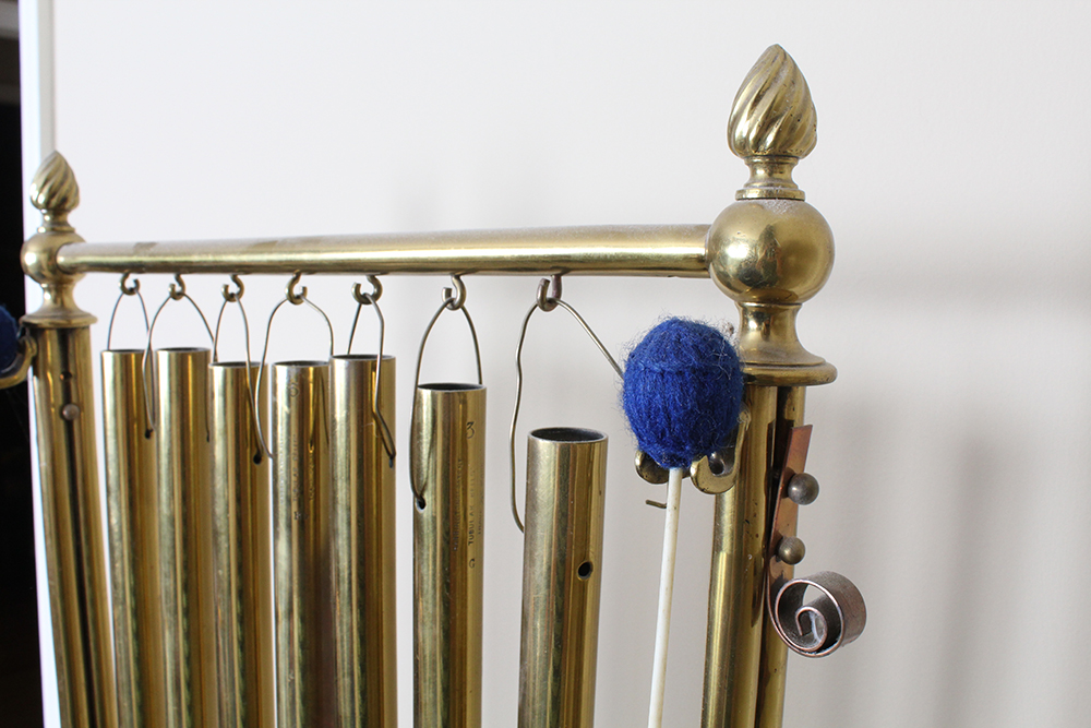 Harrington's Tubular Bells on a Brass and Copper Stand