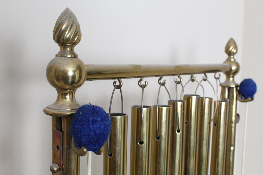 Harrington's Tubular Bells on a Brass and Copper Stand