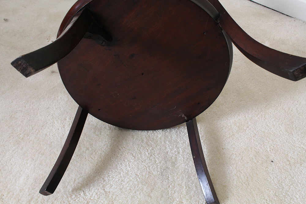 Three Tiered Cherry Stained Display Shelf