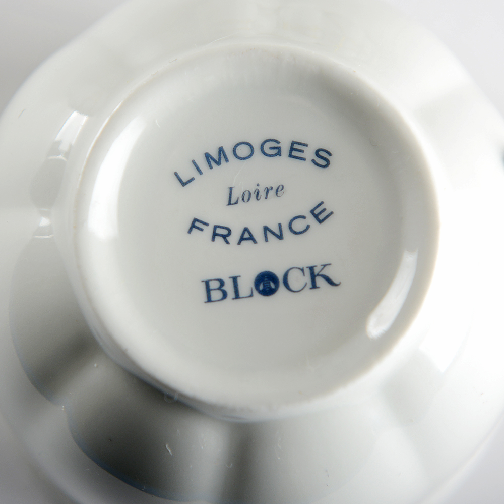 French Limoges Porcelain 'Liore' Set for 8 by Block
