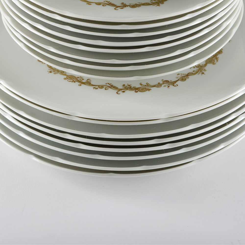 French Limoges Porcelain 'Liore' Set for 8 by Block