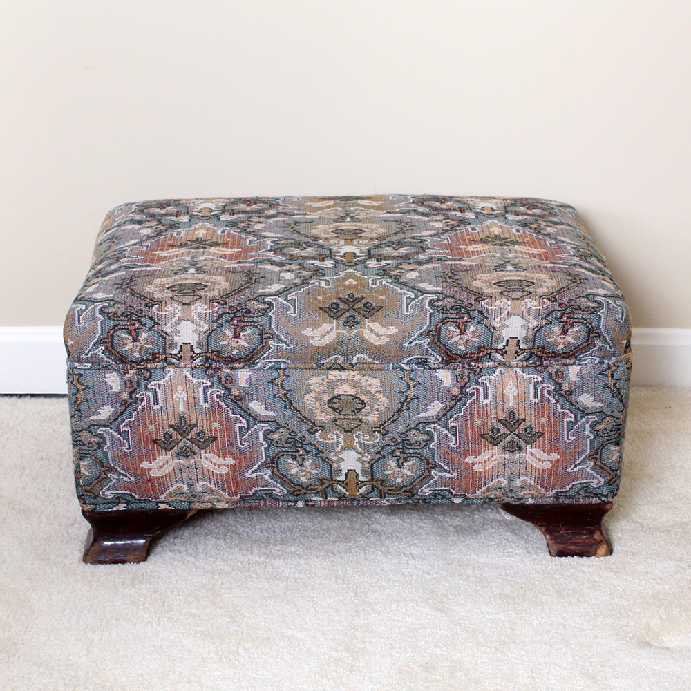 Low Profile Upholstered Ottoman