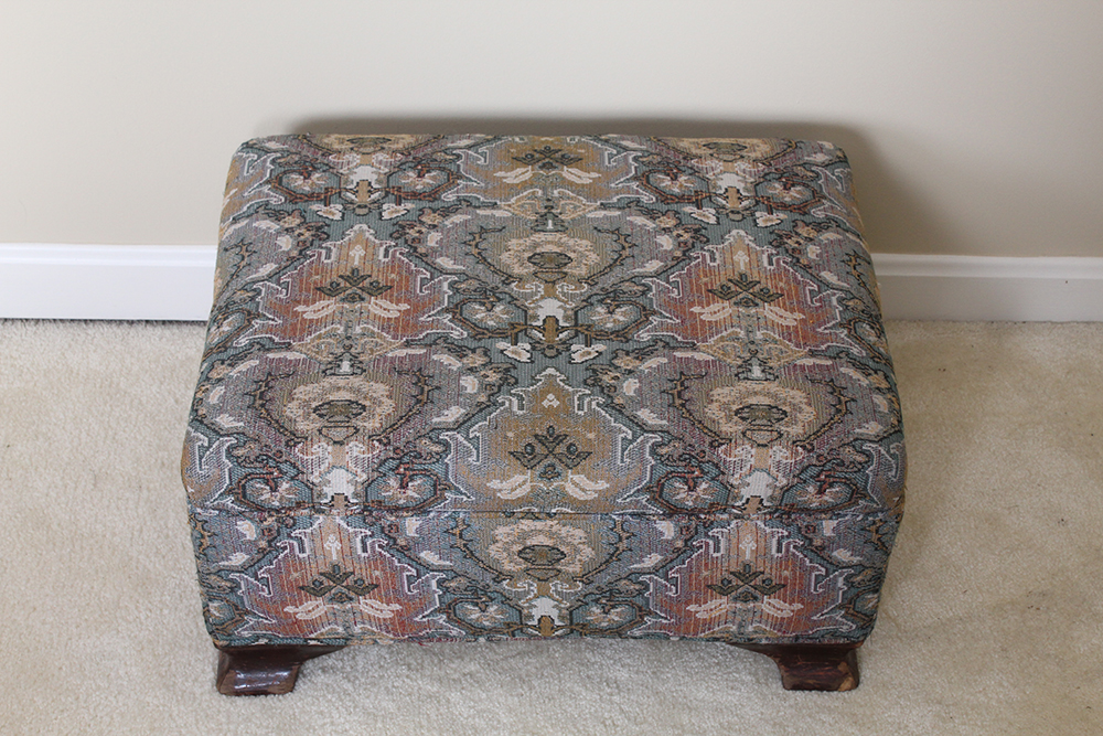 Low Profile Upholstered Ottoman