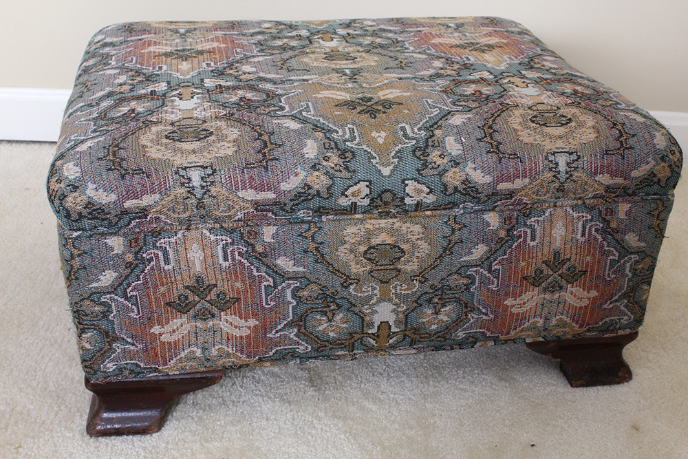 Low Profile Upholstered Ottoman