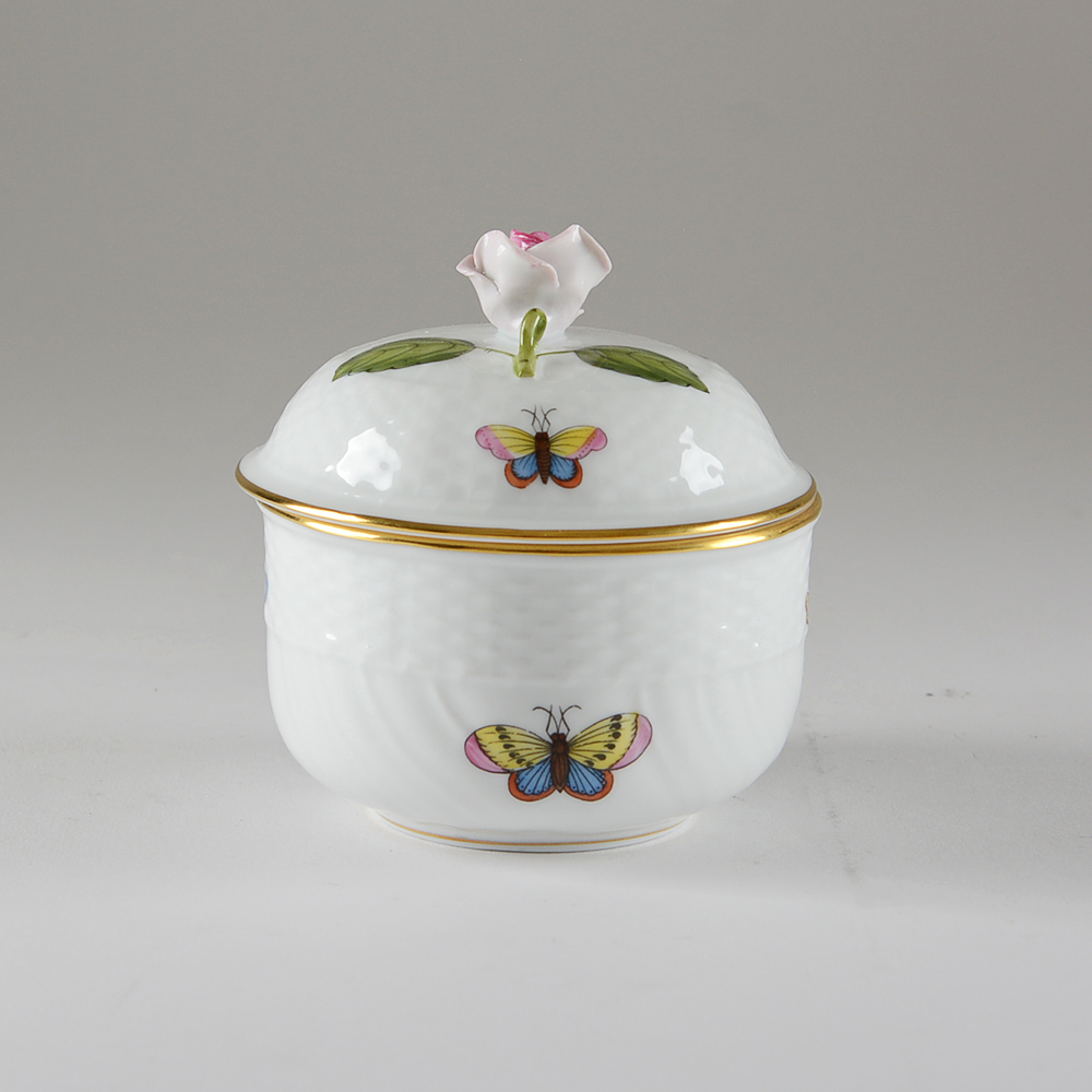Herend Hungary 'Rothschild Bird' Sugar Bowl