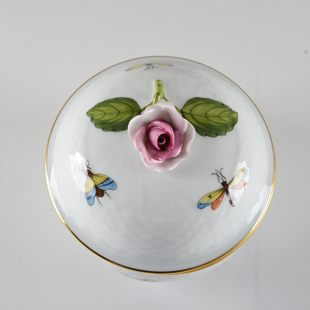 Herend Hungary 'Rothschild Bird' Sugar Bowl