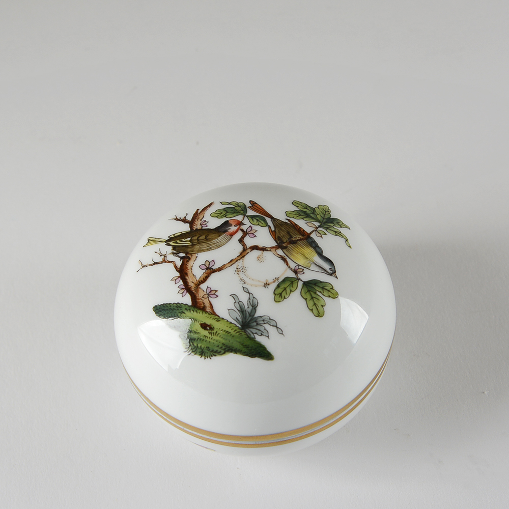 Herend Hungary 'Rothschild Bird' Round Dish