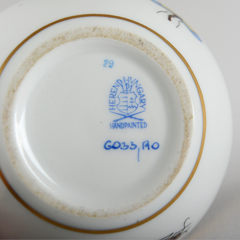 Herend Hungary 'Rothschild Bird' Round Dish