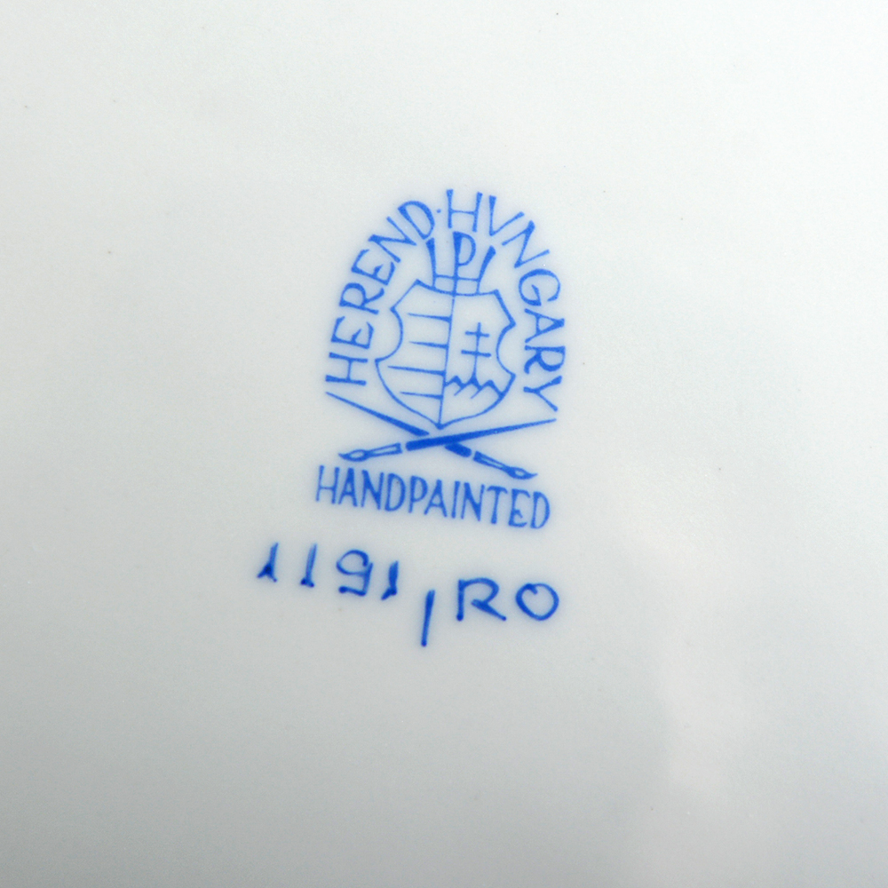 Herend Hungary 'Rothschild Bird' Triangle Serving Dish