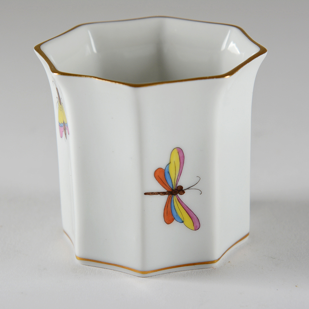 Herend Hungary 'Rothschild Bird' Cigarette Holder, Ash Receivers