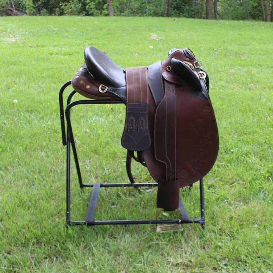 Australian Outrider's Stock Leather Saddle