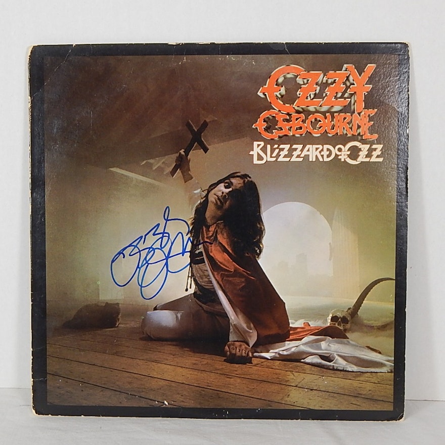 Signed Ozzy Osbourne "Blizzard of Oz" Album