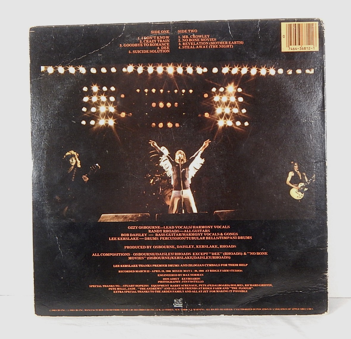 Signed Ozzy Osbourne "Blizzard of Oz" Album