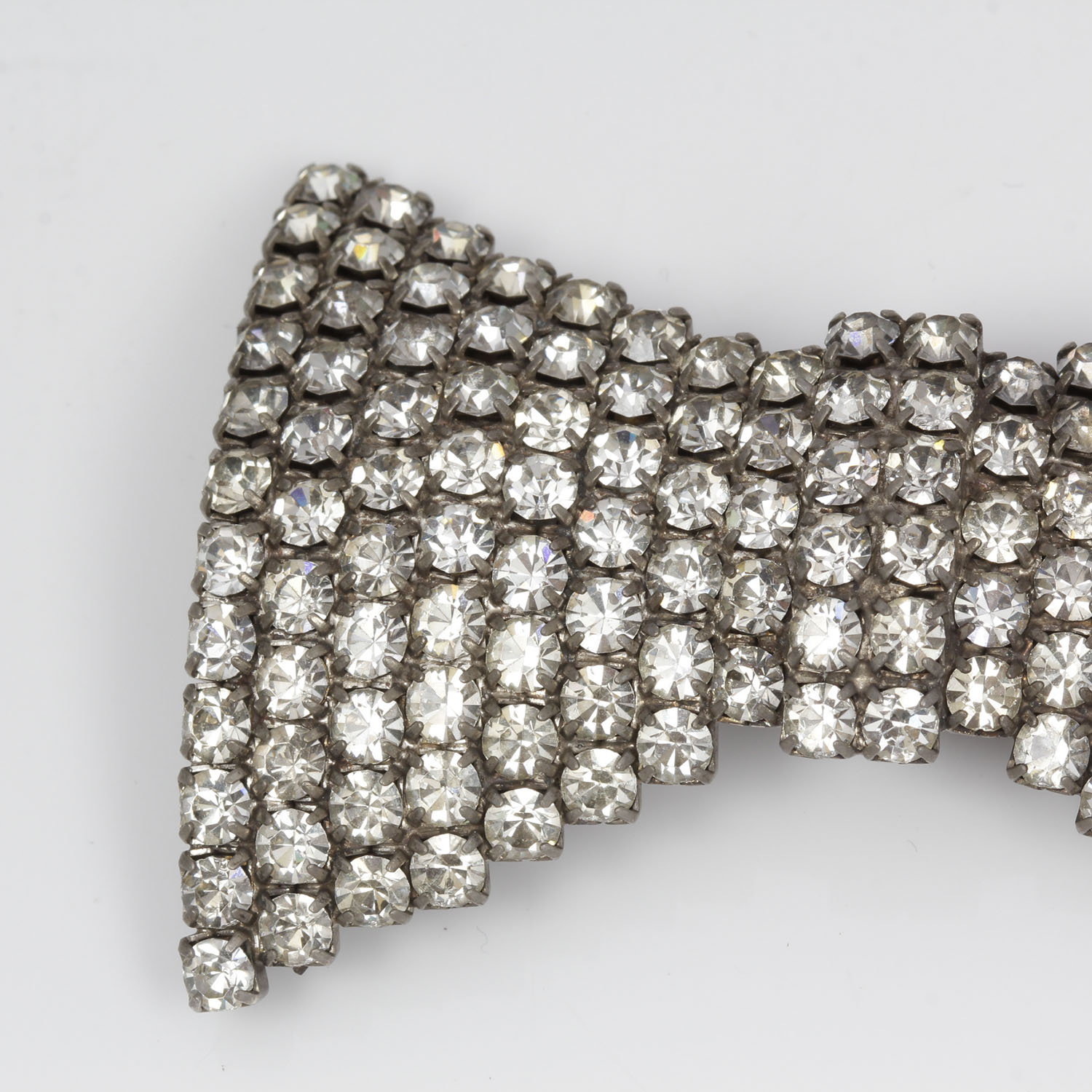 Vintage Rhinestone Bowtie Brooch