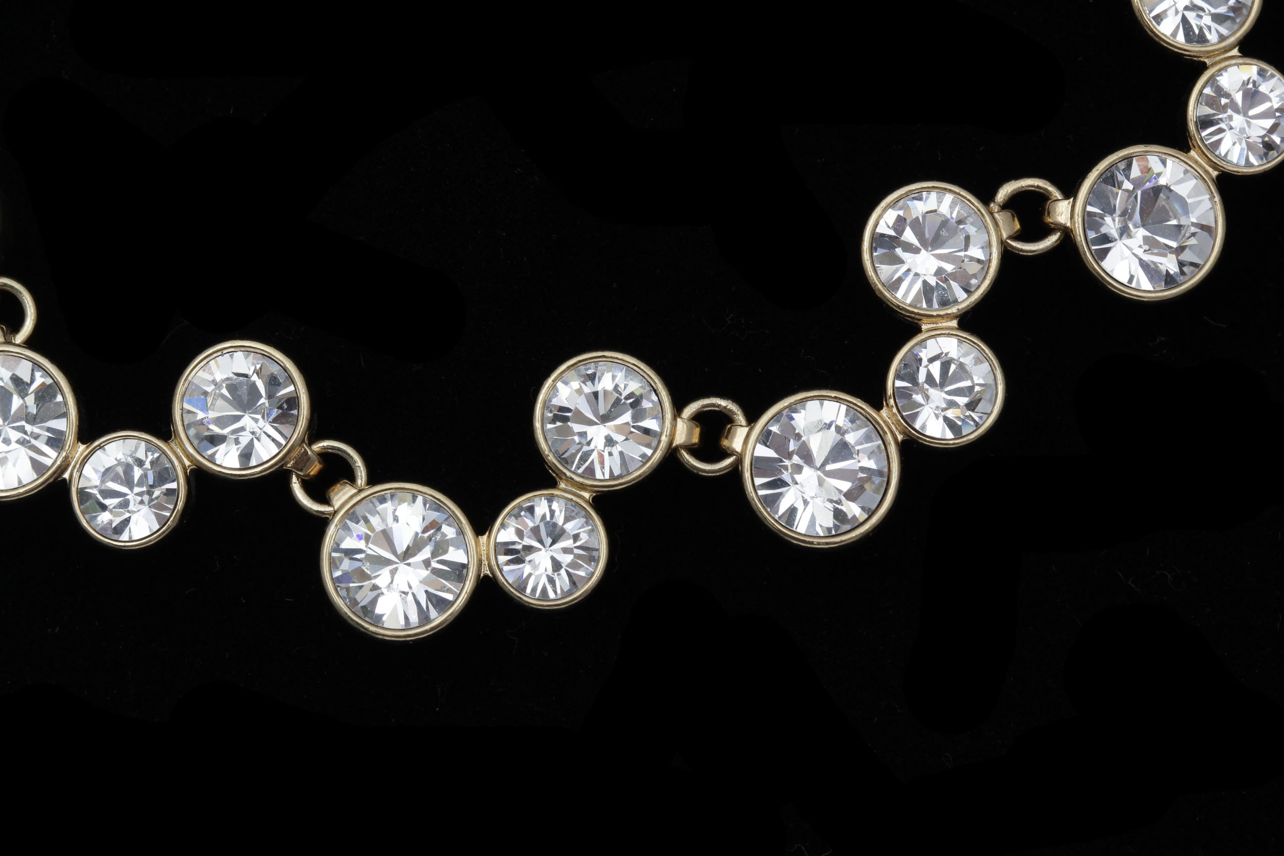 Contemporary Rhinestone Cocktail Necklace