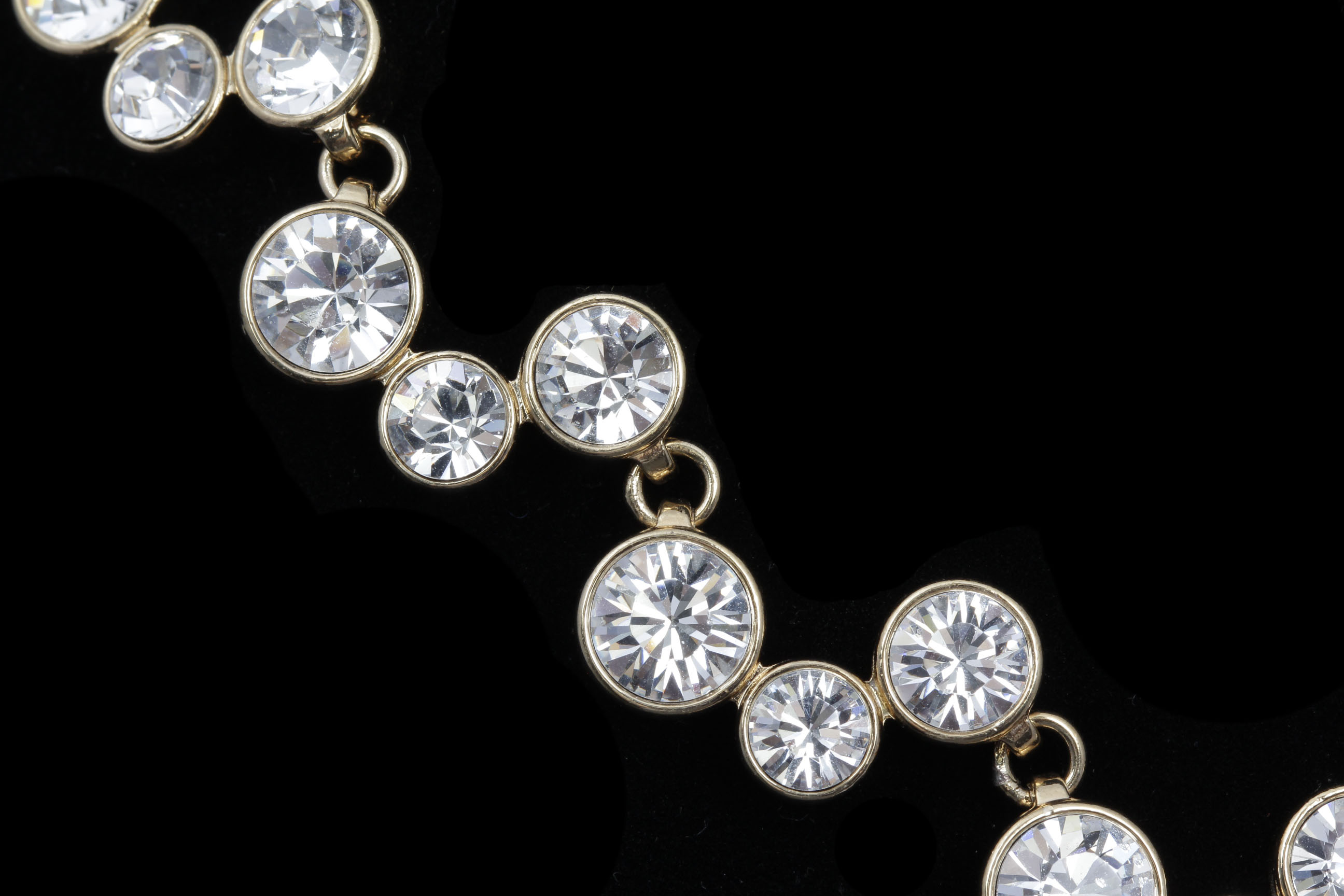 Contemporary Rhinestone Cocktail Necklace