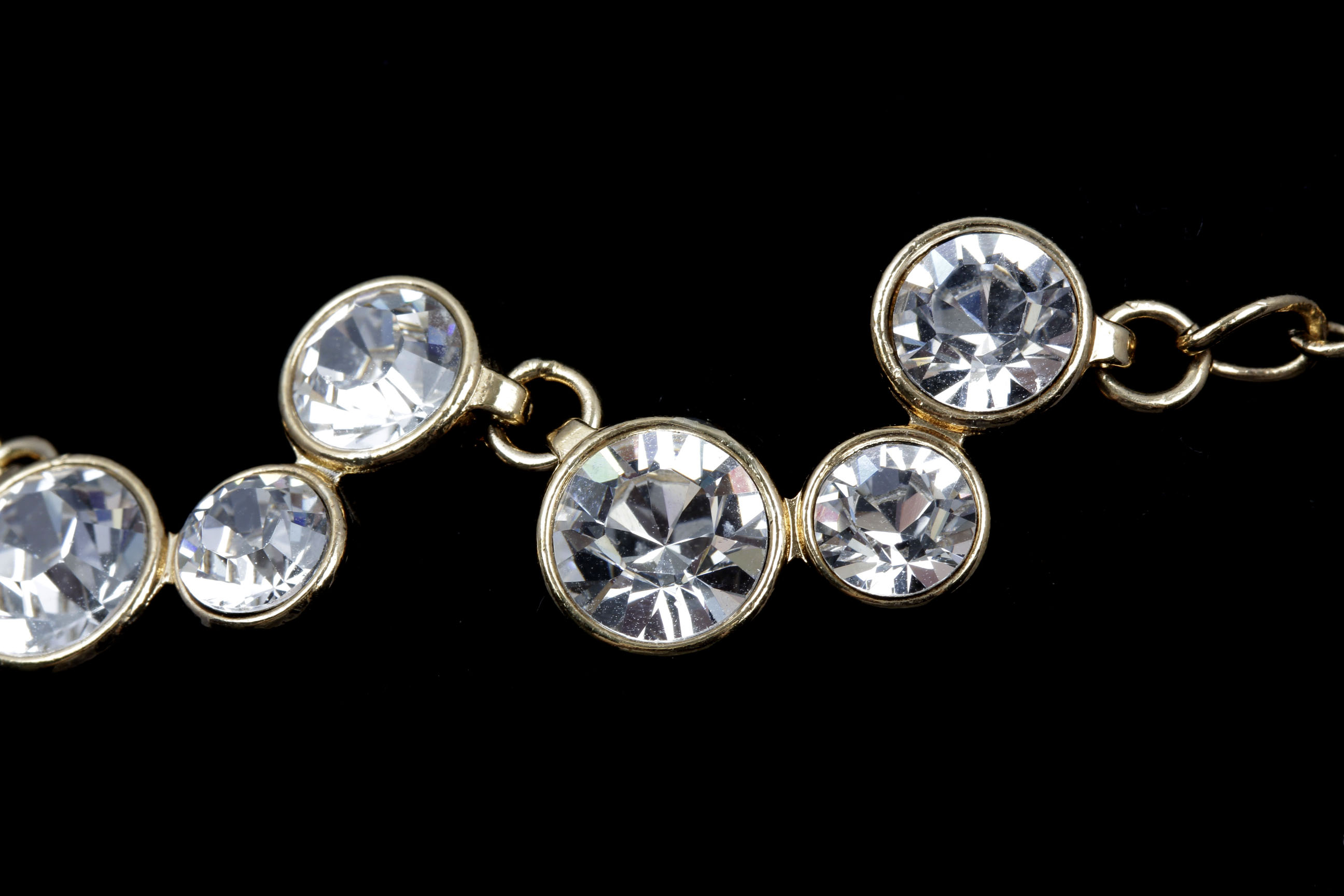 Contemporary Rhinestone Cocktail Necklace