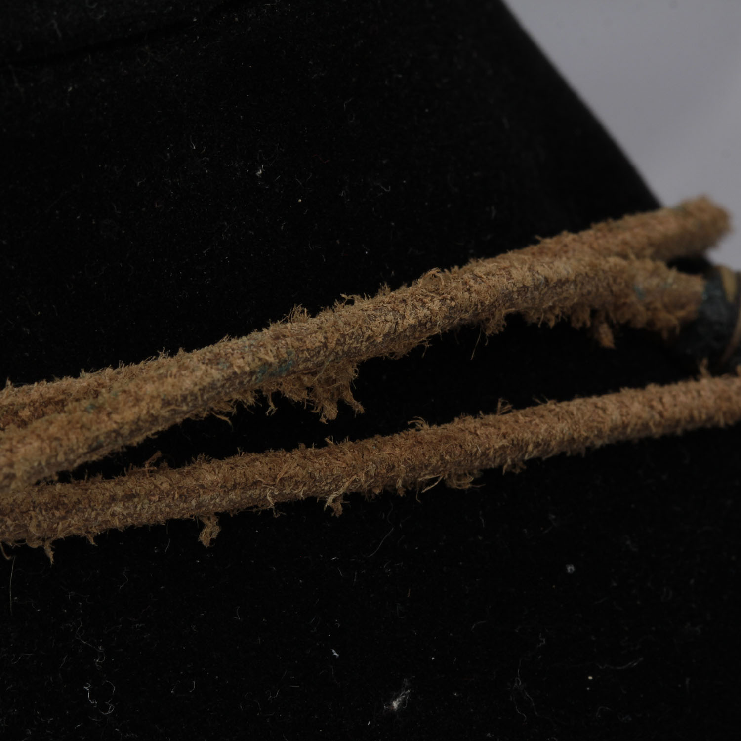 Vintage Stone and Leather Statement Necklace