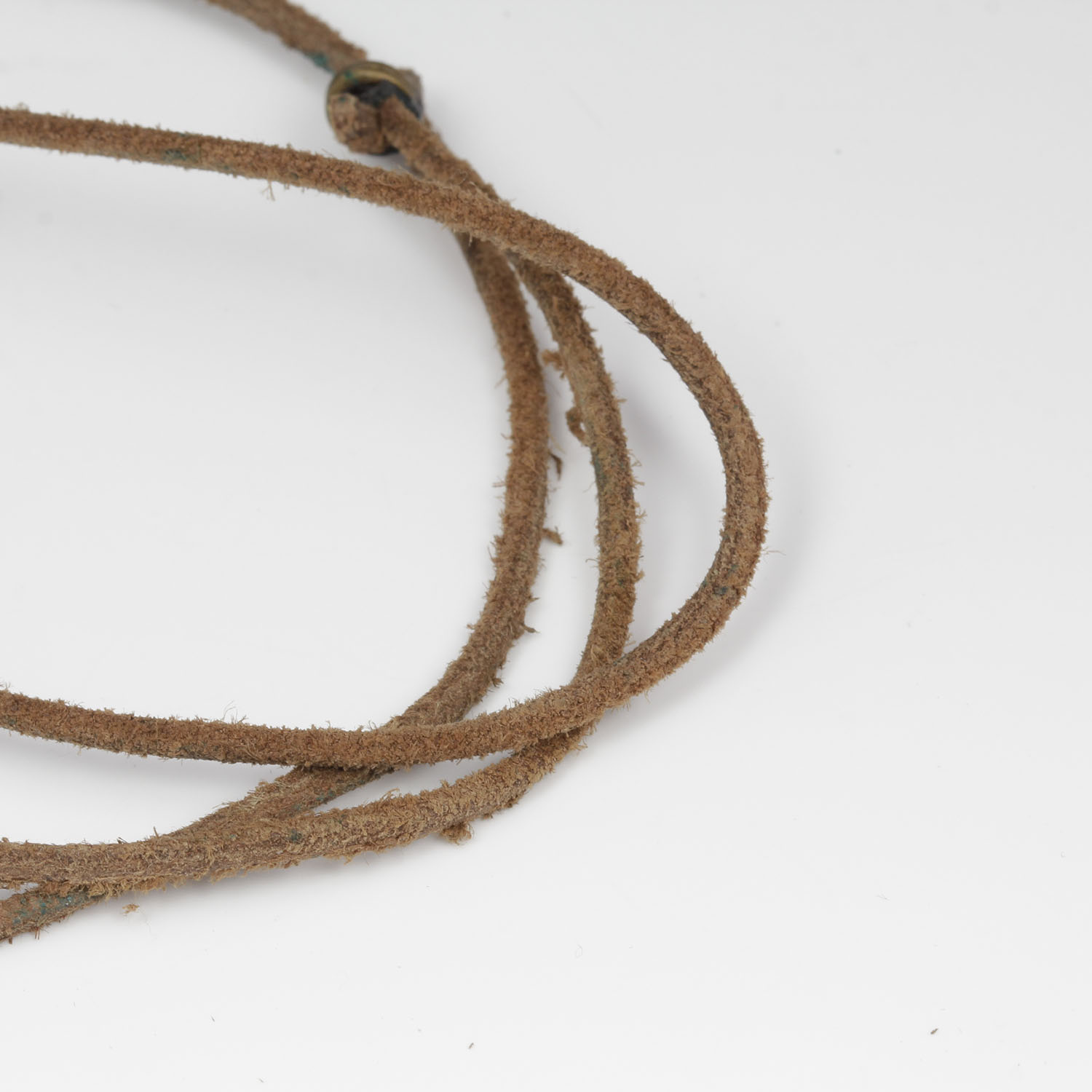 Vintage Stone and Leather Statement Necklace