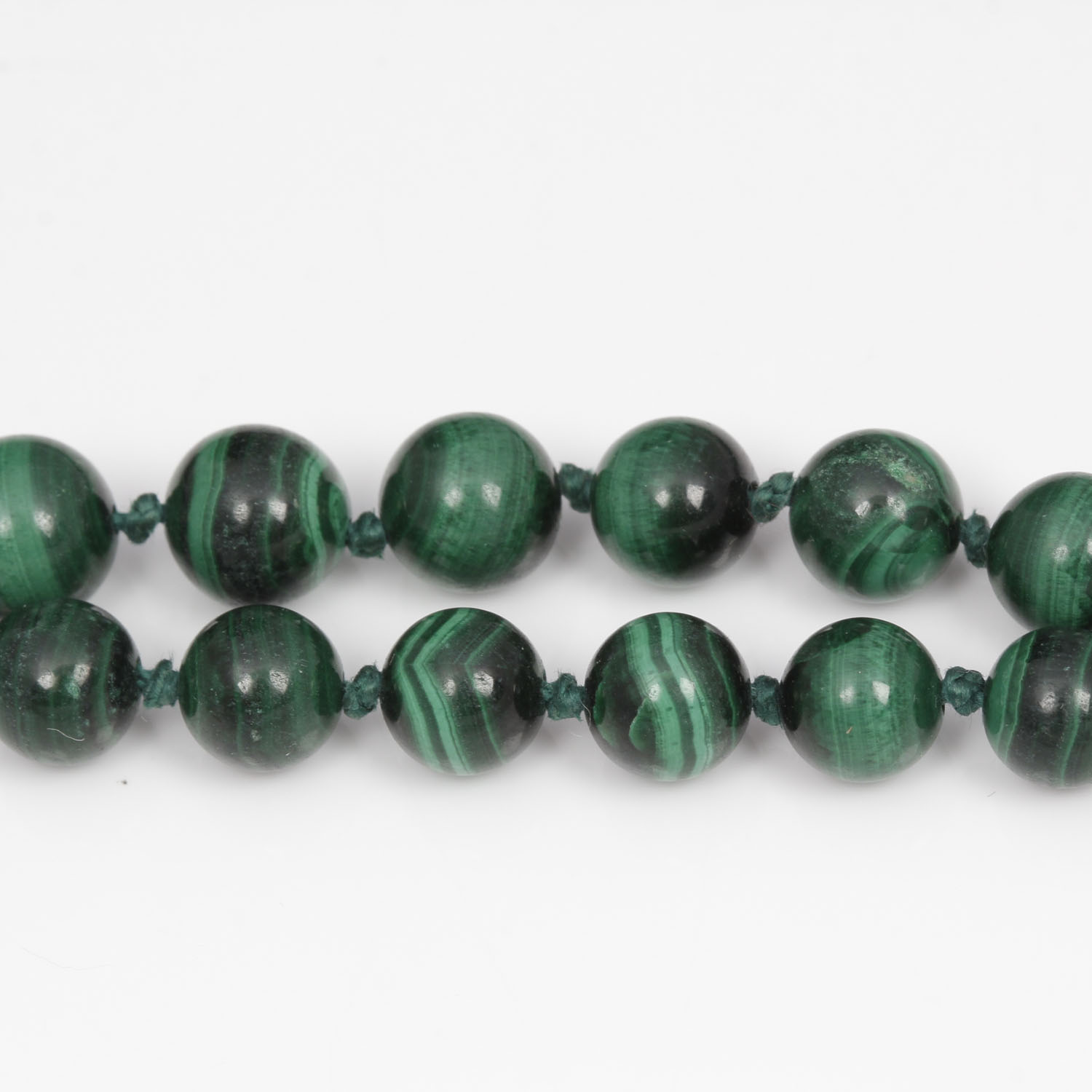 Vintage Malachite Bead Necklace