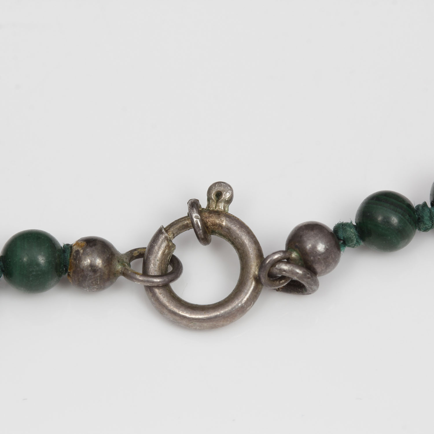 Vintage Malachite Bead Necklace