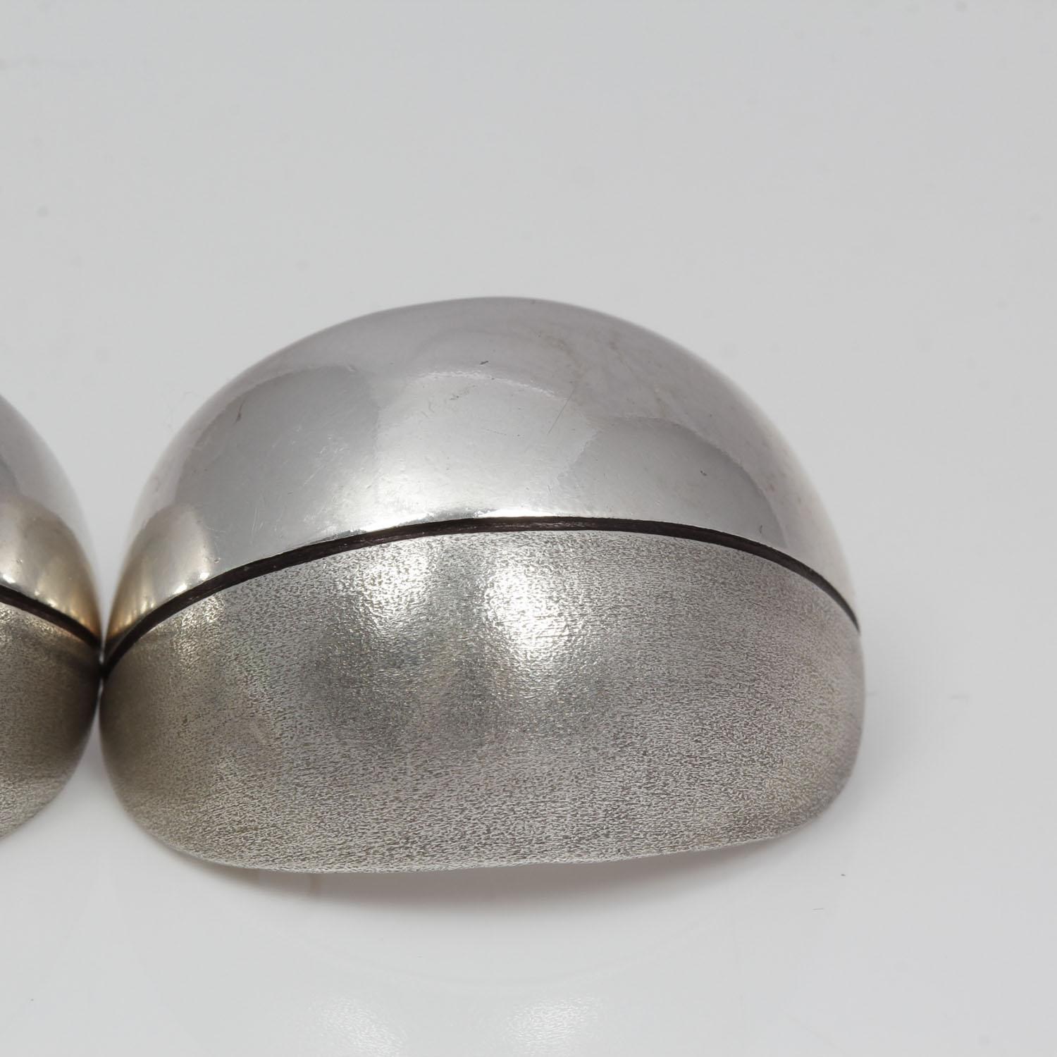 Pair of Sterling Silver Stacy Givon Israel  Modernist Earrings