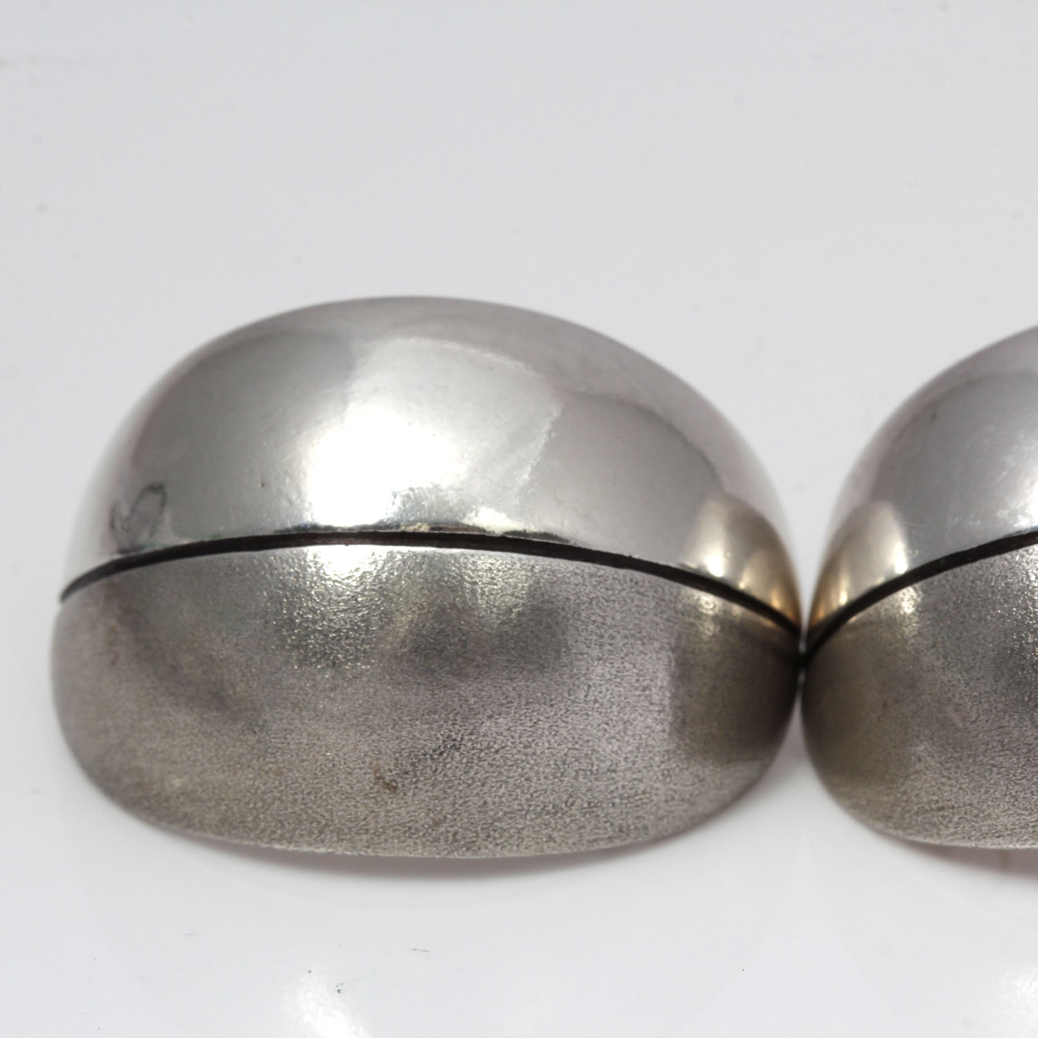 Pair of Sterling Silver Stacy Givon Israel  Modernist Earrings