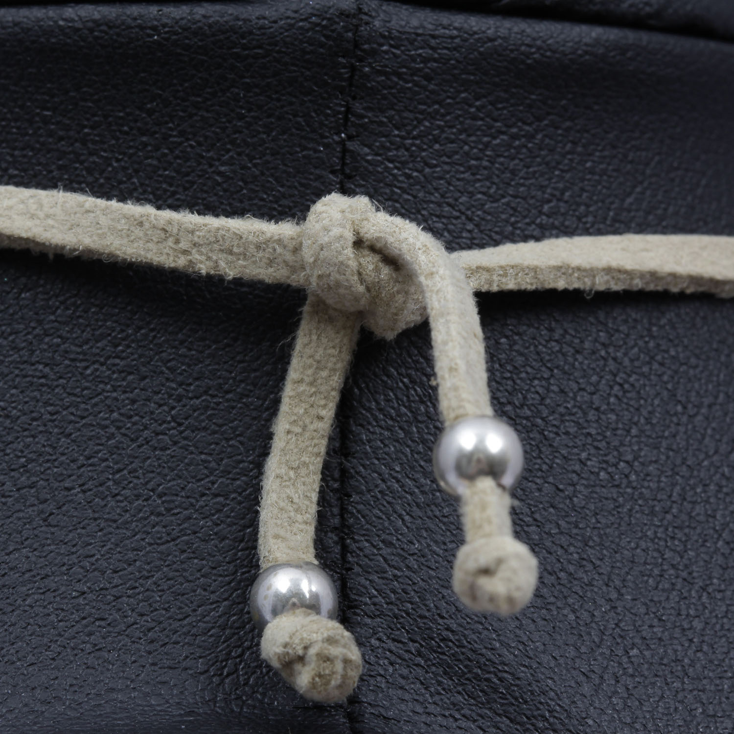 Mexican Modernist Sterling Silver and Leather Necklace