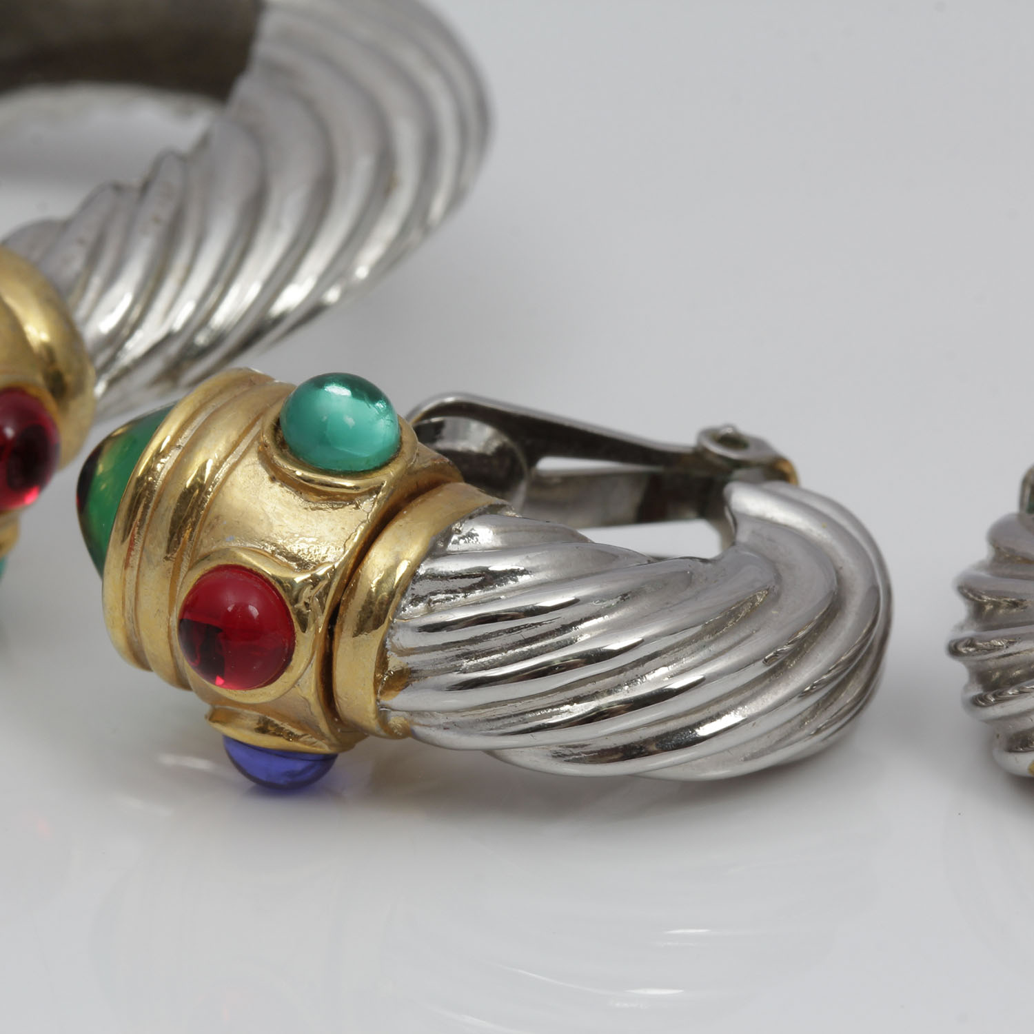 Vintage Cable Bracelet and Earrings