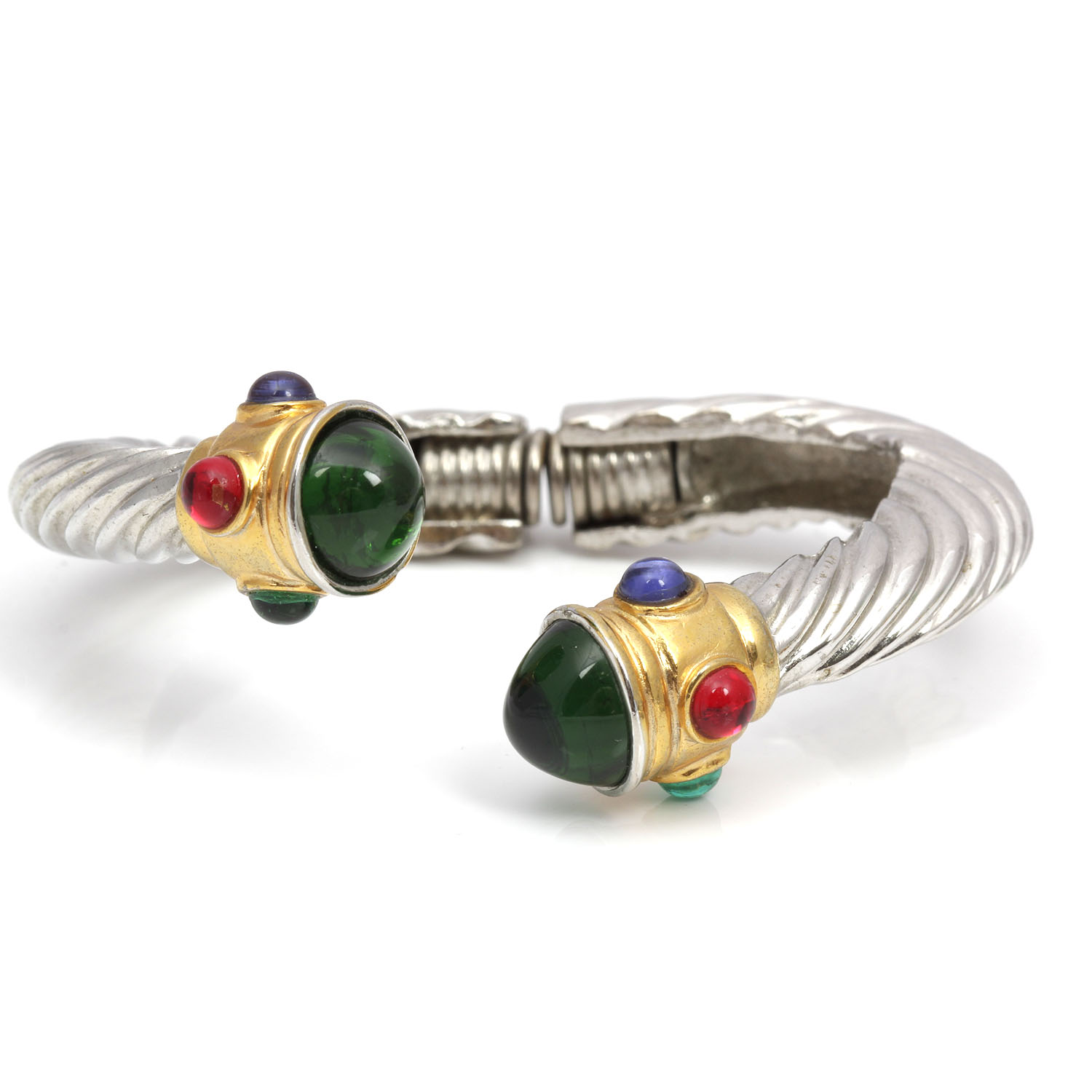 Vintage Cable Bracelet and Earrings